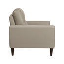  Manufacturer Color_Latte -- Homelegance Lewes Stationary Leather Match Chair IMAGE 3
