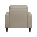  Manufacturer Color_Latte -- Homelegance Lewes Stationary Leather Match Chair IMAGE 4