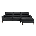  Manufacturer Color_Black -- Lewes 8566BLK*SC 2 pc Sectional with Right Chaise IMAGE 1