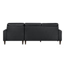  Manufacturer Color_Black -- Lewes 8566BLK*SC 2 pc Sectional with Right Chaise IMAGE 5