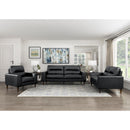  Manufacturer Color_Black -- Lewes 8566BLK-3 Sofa IMAGE 5