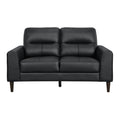  Manufacturer Color_Black -- Lewes 8566BLK-2 Love Seat IMAGE 1
