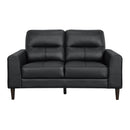  Manufacturer Color_Black -- Lewes 8566BLK-2 Love Seat IMAGE 1