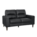  Manufacturer Color_Black -- Lewes 8566BLK-2 Love Seat IMAGE 2