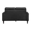  Manufacturer Color_Black -- Lewes 8566BLK-2 Love Seat IMAGE 3
