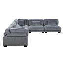  Manufacturer Color_Grey -- Homelegance Traverse Fabric 5 pc Sectional IMAGE 3