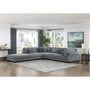  Manufacturer Color_Grey -- Homelegance Traverse Fabric 5 pc Sectional IMAGE 20