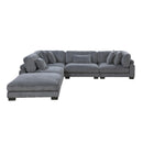  Manufacturer Color_Grey -- Homelegance Traverse Fabric 5 pc Sectional IMAGE 3
