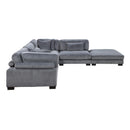  Manufacturer Color_Grey -- Homelegance Traverse Fabric 5 pc Sectional IMAGE 5
