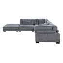  Manufacturer Color_Grey -- Homelegance Traverse Fabric 5 pc Sectional IMAGE 6