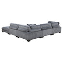  Manufacturer Color_Grey -- Homelegance Traverse Fabric 5 pc Sectional IMAGE 8