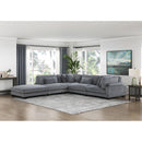  Manufacturer Color_Grey -- Homelegance Traverse Fabric 4 pc Sectional IMAGE 18