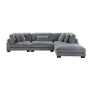  Manufacturer Color_Grey -- Homelegance Traverse Fabric 4 pc Sectional IMAGE 4