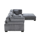  Manufacturer Color_Grey -- Homelegance Traverse Fabric 4 pc Sectional IMAGE 5