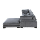  Manufacturer Color_Grey -- Homelegance Traverse Fabric 4 pc Sectional IMAGE 6