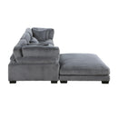  Manufacturer Color_Grey -- Homelegance Traverse Fabric 4 pc Sectional IMAGE 7