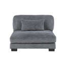  Manufacturer Color_Grey -- Homelegance Traverse Stationary Fabric Sofa IMAGE 4