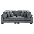  Manufacturer Color_Grey -- Homelegance Traverse Stationary Fabric Loveseat IMAGE 1