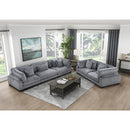  Manufacturer Color_Grey -- Homelegance Traverse Stationary Fabric Loveseat IMAGE 7