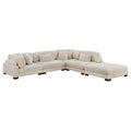  Manufacturer Color_Beige -- Traverse 8555BE*5OT 5 pc Modular Sectional with Ottoman IMAGE 1