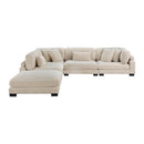  Manufacturer Color_Beige -- Traverse 8555BE*5OT 5 pc Modular Sectional with Ottoman IMAGE 3