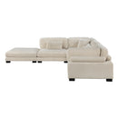  Manufacturer Color_Beige -- Traverse 8555BE*5OT 5 pc Modular Sectional with Ottoman IMAGE 6