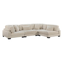  Manufacturer Color_Beige -- Traverse 8555BE*4SC 4 pc Modular Sectional IMAGE 1