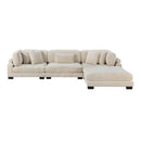  Manufacturer Color_Beige -- Traverse 8555BE*4OT 4 pc Modular Sectional with Ottoman IMAGE 4