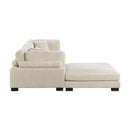  Manufacturer Color_Beige -- Traverse 8555BE*4OT 4 pc Modular Sectional with Ottoman IMAGE 5