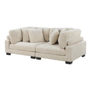  Manufacturer Color_Beige -- Traverse 8555BE-2* Love Seat IMAGE 2