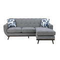  Manufacturer Color_Grey -- Homelegance Everton Stationary Fabric Sofa IMAGE 1
