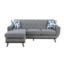  Manufacturer Color_Grey -- Homelegance Everton Stationary Fabric Sofa IMAGE 2