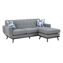  Manufacturer Color_Grey -- Homelegance Everton Stationary Fabric Sofa IMAGE 3