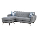  Manufacturer Color_Grey -- Homelegance Everton Stationary Fabric Sofa IMAGE 4