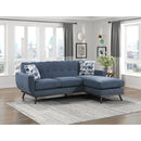  Manufacturer Color_Blue -- Everton 8341BL-3SCRV Reversible Sofa Chaise IMAGE 11