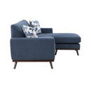  Manufacturer Color_Blue -- Everton 8341BL-3SCRV Reversible Sofa Chaise IMAGE 5