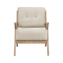  Manufacturer Color_Sand -- Homelegance Ollen Stationary Fabric Accent Chair IMAGE 2