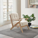  Manufacturer Color_Sand -- Homelegance Ollen Stationary Fabric Accent Chair IMAGE 6