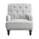  Manufacturer Color_Grey and white -- Homelegance Holland Park Stationary Fabric Accent Chair IMAGE 1