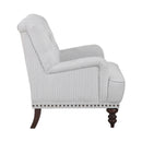  Manufacturer Color_Grey and white -- Homelegance Holland Park Stationary Fabric Accent Chair IMAGE 3
