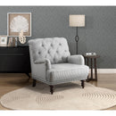  Manufacturer Color_Grey and white -- Homelegance Holland Park Stationary Fabric Accent Chair IMAGE 6