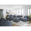  Manufacturer Color_Navy -- Benchcraft Maxon Place Fabric Ottoman IMAGE 10