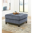  Manufacturer Color_Navy -- Benchcraft Maxon Place Fabric Ottoman IMAGE 4