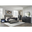  Size_California King -- Rowanbeck B821B5 California King Upholstered Panel Bed IMAGE 13