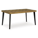  Signature Design by Ashley Blondon D413-425 Rectangular Dining Room Table Set IMAGE 2