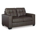  Manufacturer Color_Umber -- Benchcraft Barlin Mills Stationary Leather Look Loveseat IMAGE 1