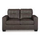  Manufacturer Color_Umber -- Benchcraft Barlin Mills Stationary Leather Look Loveseat IMAGE 2