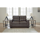  Manufacturer Color_Umber -- Benchcraft Barlin Mills Stationary Leather Look Loveseat IMAGE 5