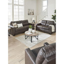  Manufacturer Color_Umber -- Benchcraft Barlin Mills Stationary Leather Look Sofa IMAGE 10