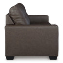  Manufacturer Color_Umber -- Benchcraft Barlin Mills Stationary Leather Look Sofa IMAGE 3